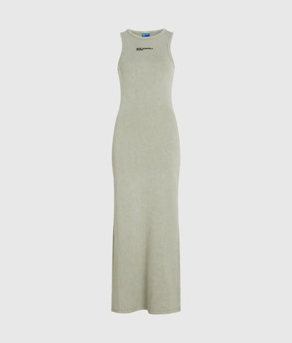 Washed ribbed tank dress