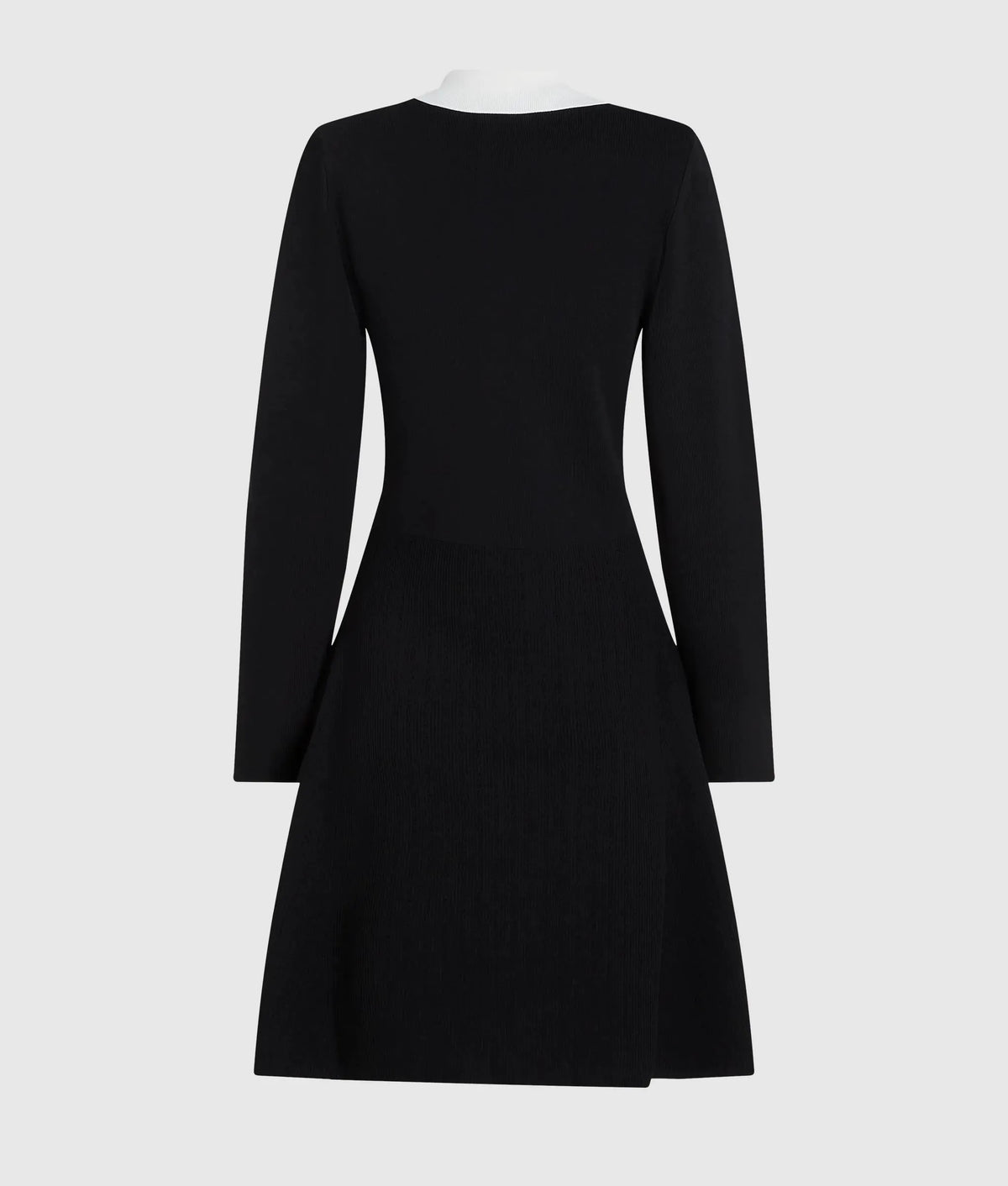 Monochrome knit blazer dress