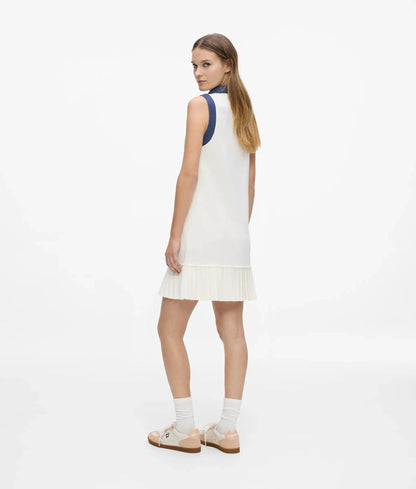 Ikon denim detail knit dress