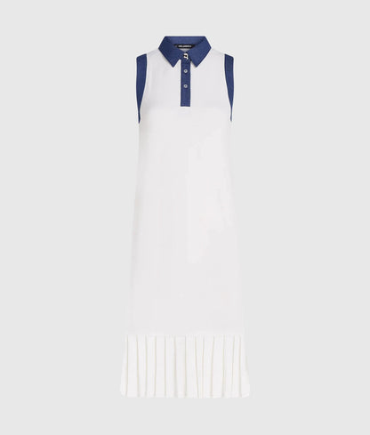 Ikon denim detail knit dress