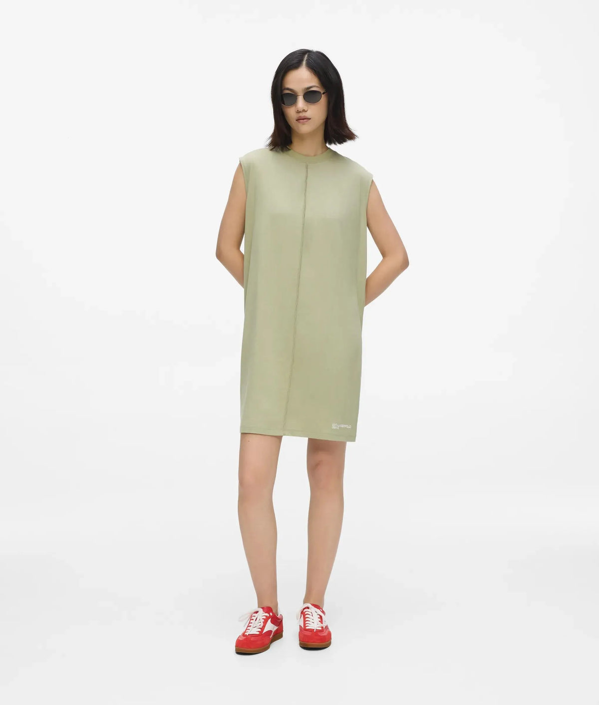 Raised seam tank dress