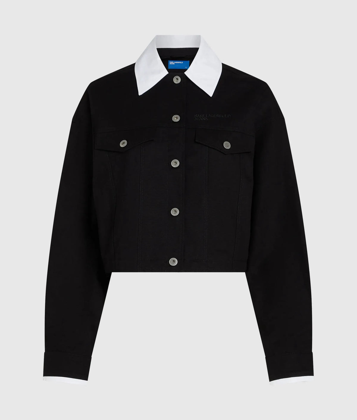 Black and white canvas jacket