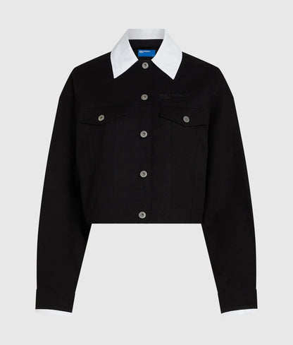 Black and white canvas jacket