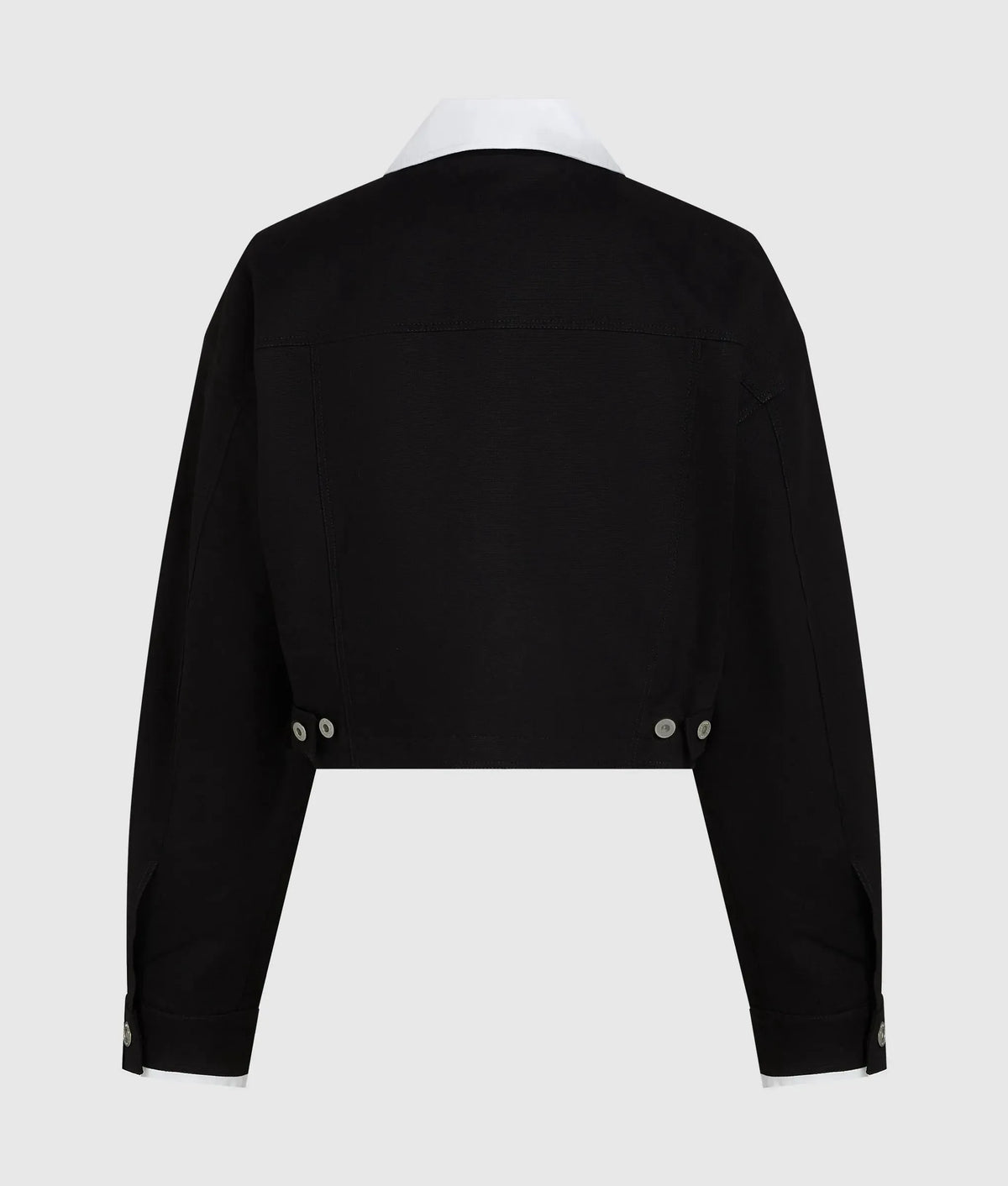 Black and white canvas jacket