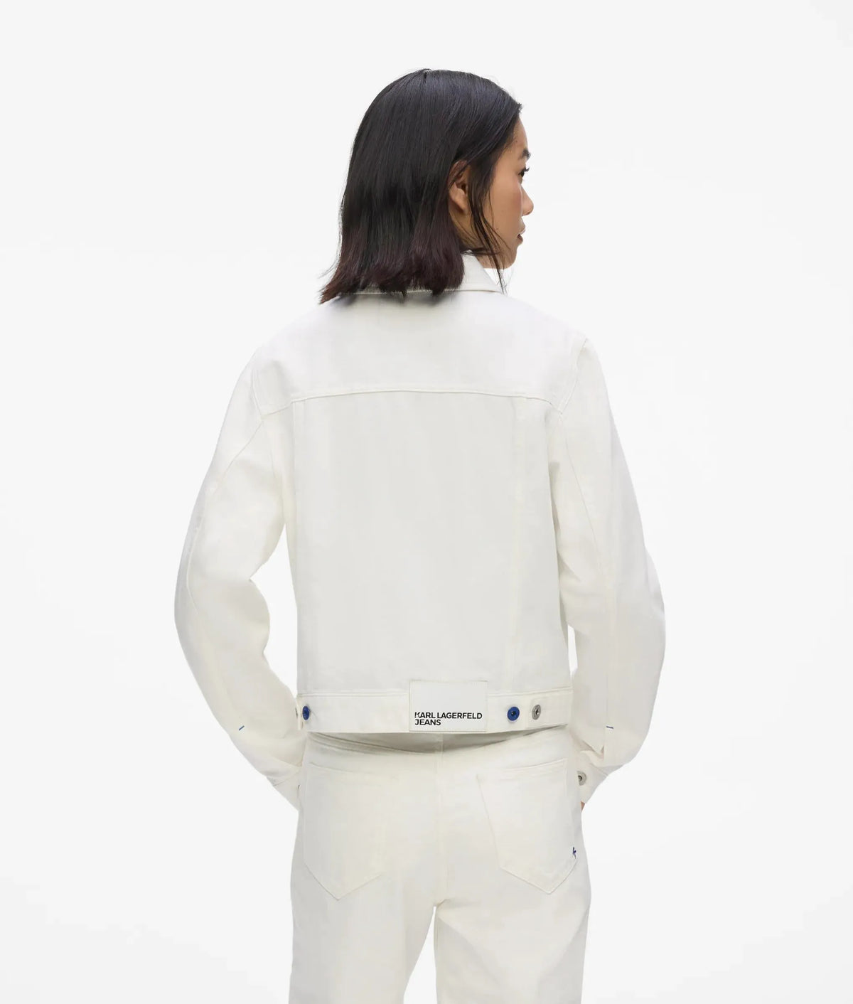 Regular white denim jacket