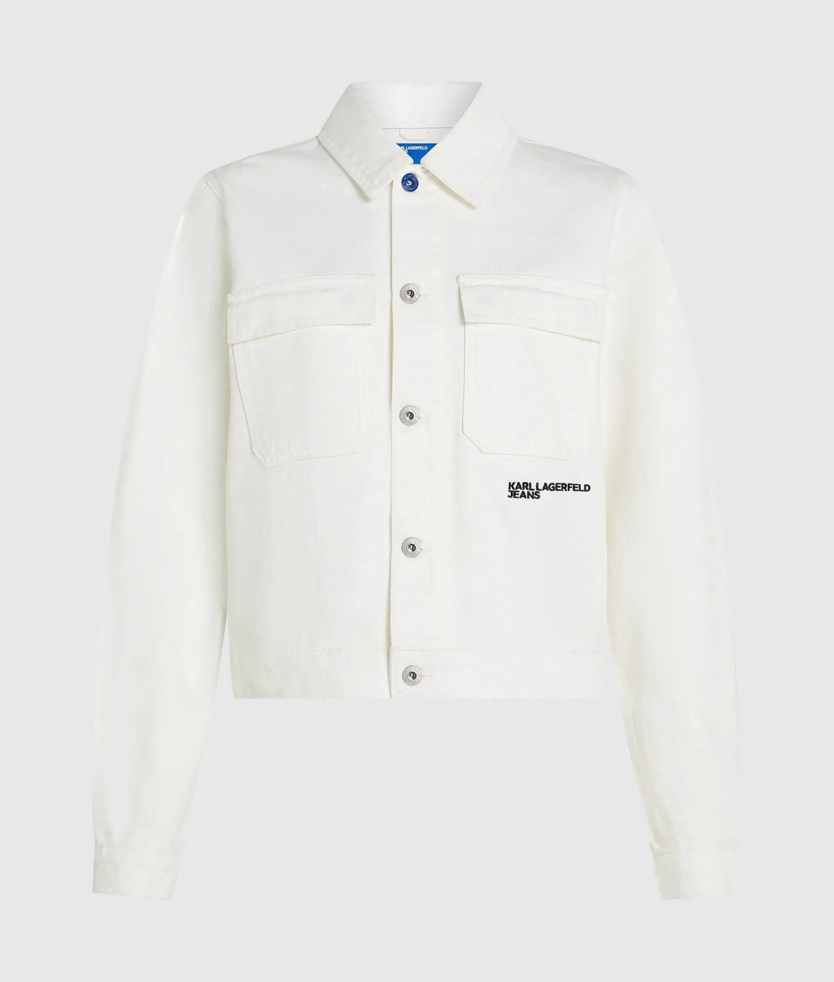 Regular white denim jacket