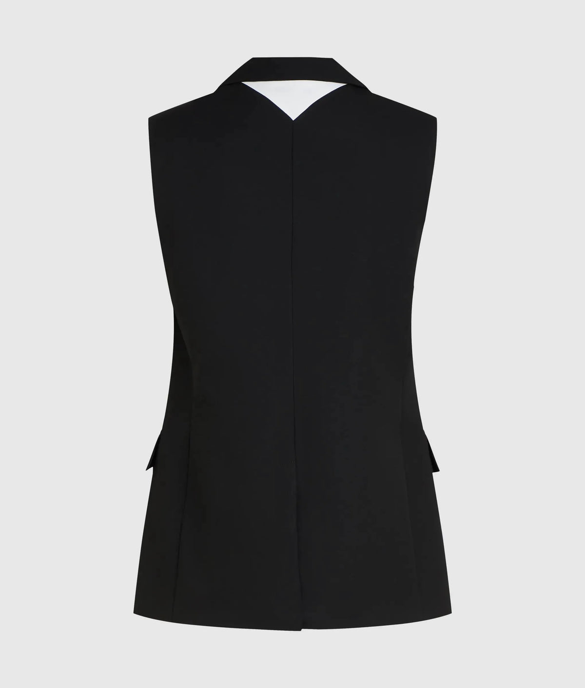 Black and white tailored gilet
