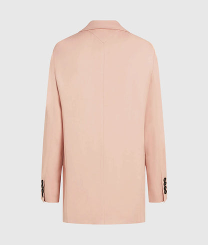 Satin-blend blazer