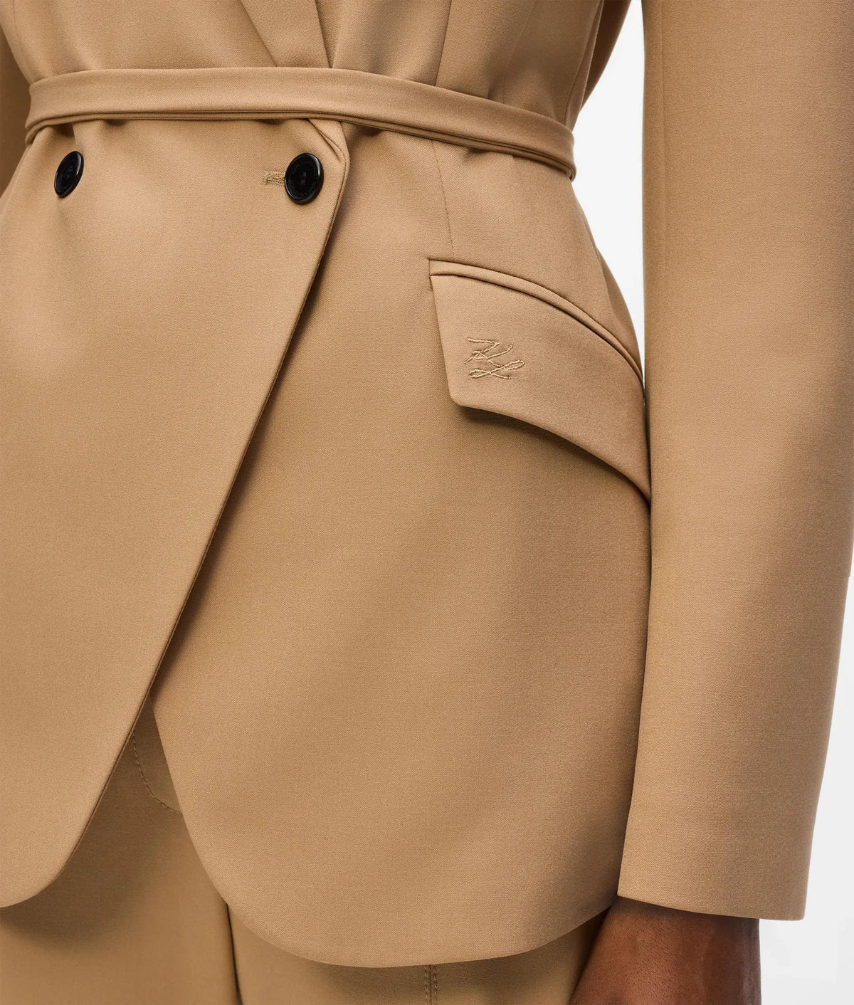 Tie waist blazer