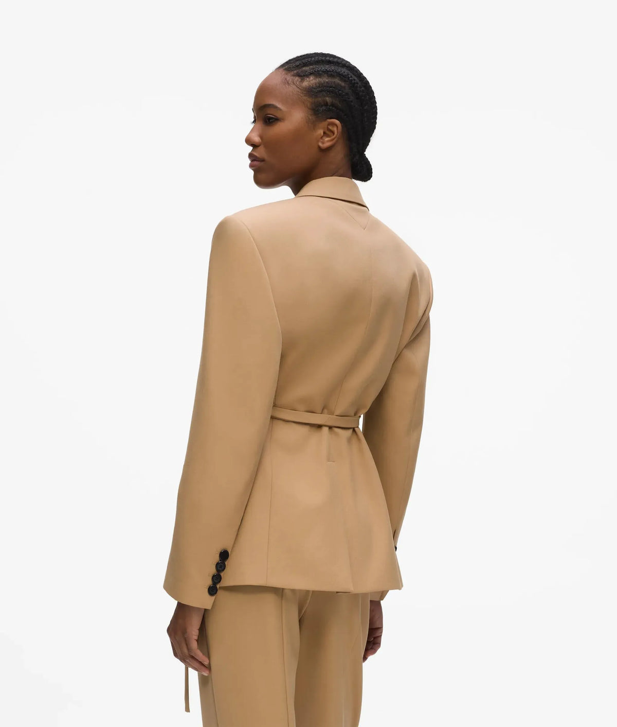 Tie waist blazer
