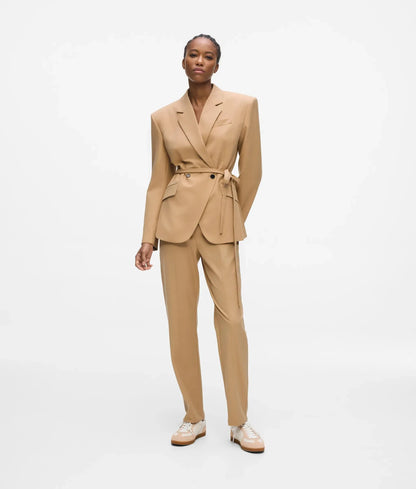 Tie waist blazer