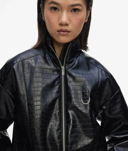 Karl quote bomber jacket
