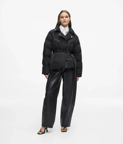 Biker puffer jacket