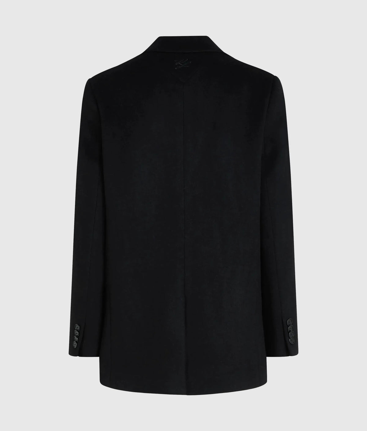 Short wool-blend coat