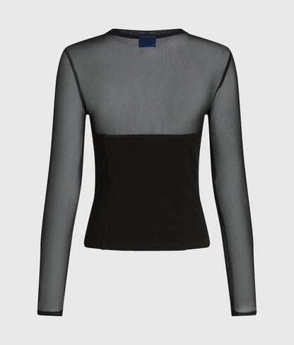 Mesh corset top