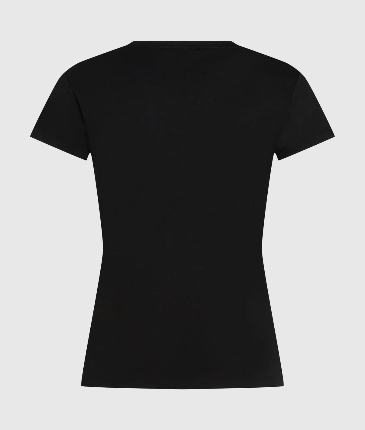 Slim-fit flocked floral T-shirt