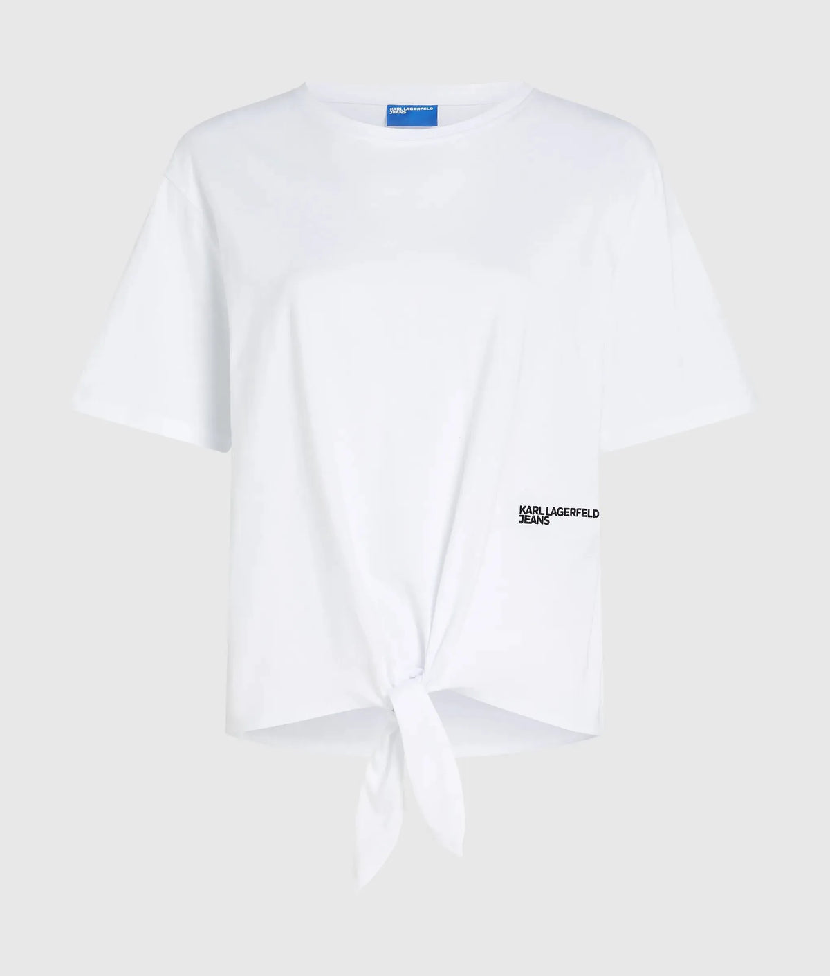 Regular‑fit tie detail T-shirt