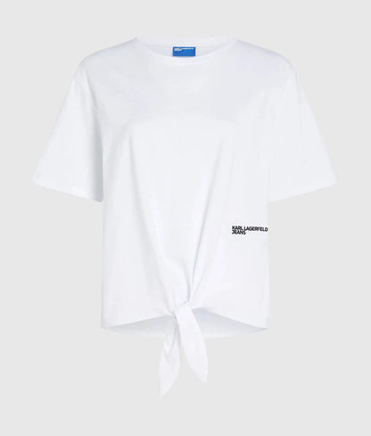 Regular‑fit tie detail T-shirt