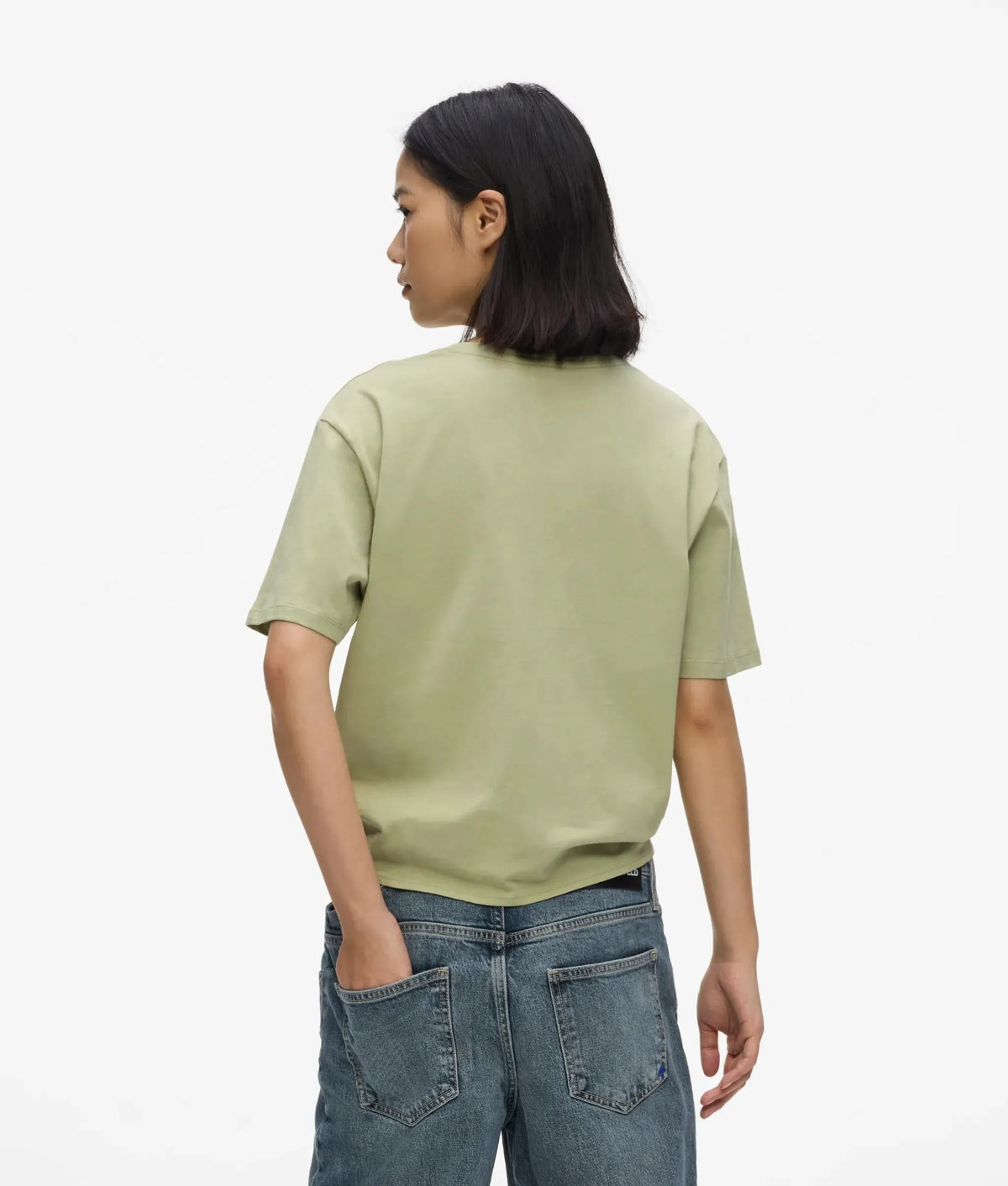 Regular‑fit tie detail T-shirt