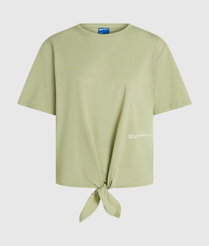 Regular‑fit tie detail T-shirt