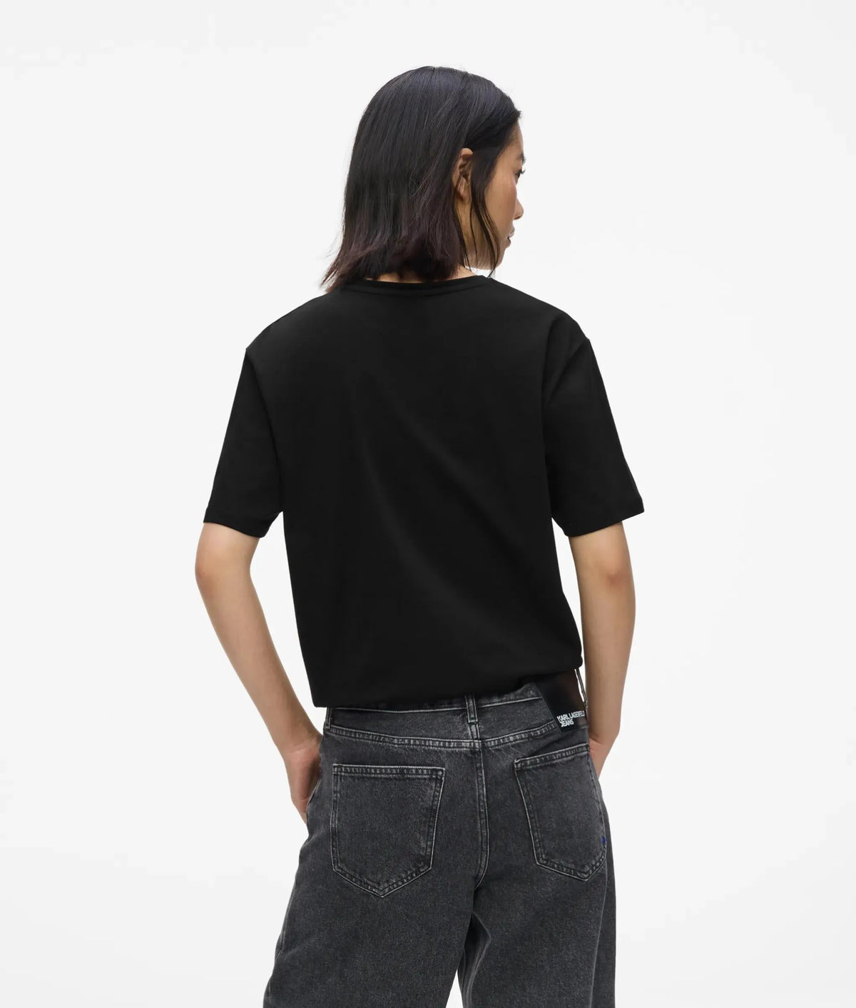 Regular‑fit tie detail T-shirt