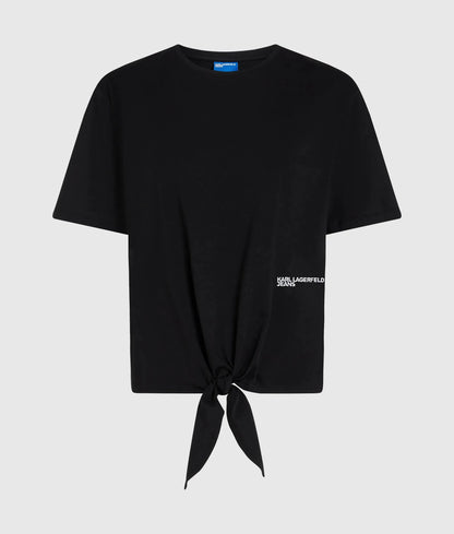 Regular‑fit tie detail T-shirt