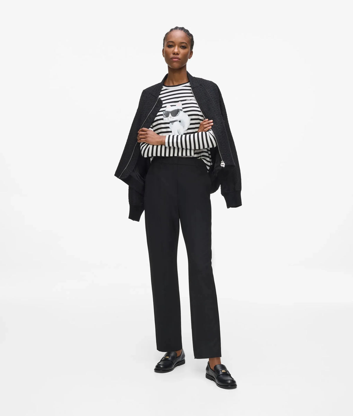 Ikon Aquarelle stripe long-sleeved T-shirt