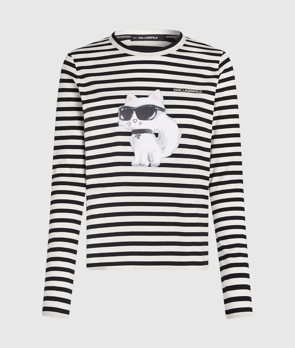 Ikon Aquarelle stripe long-sleeved T-shirt