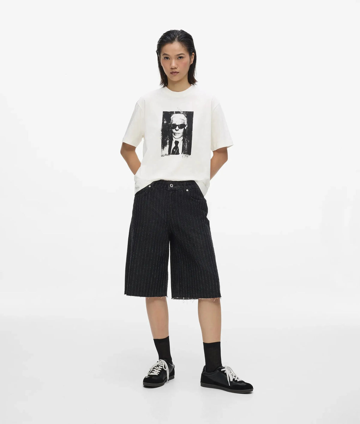 Regular‑fit Karl portrait T-shirt