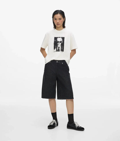 Regular‑fit Karl portrait T-shirt