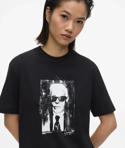 Regular‑fit Karl portrait T-shirt