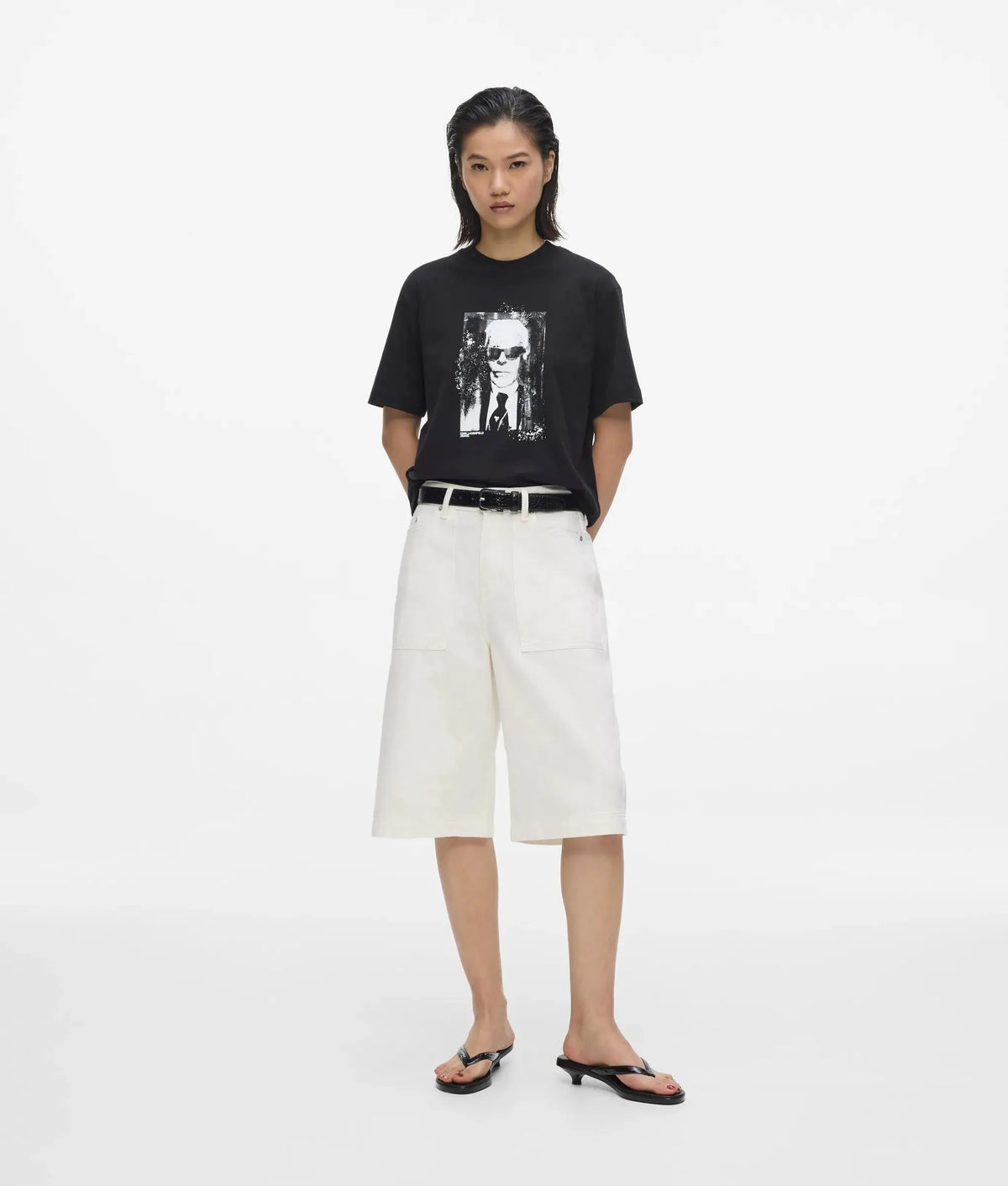 Regular‑fit Karl portrait T-shirt