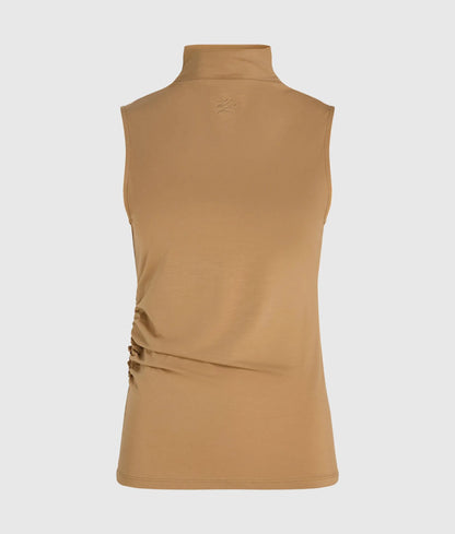 Mock-neck tank top