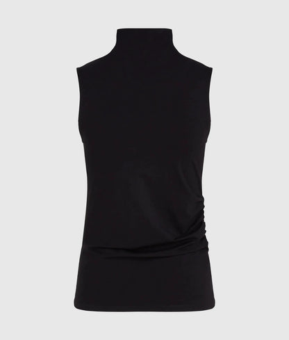 Mock-neck tank top