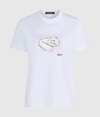 Illustrated portrait T-shirt