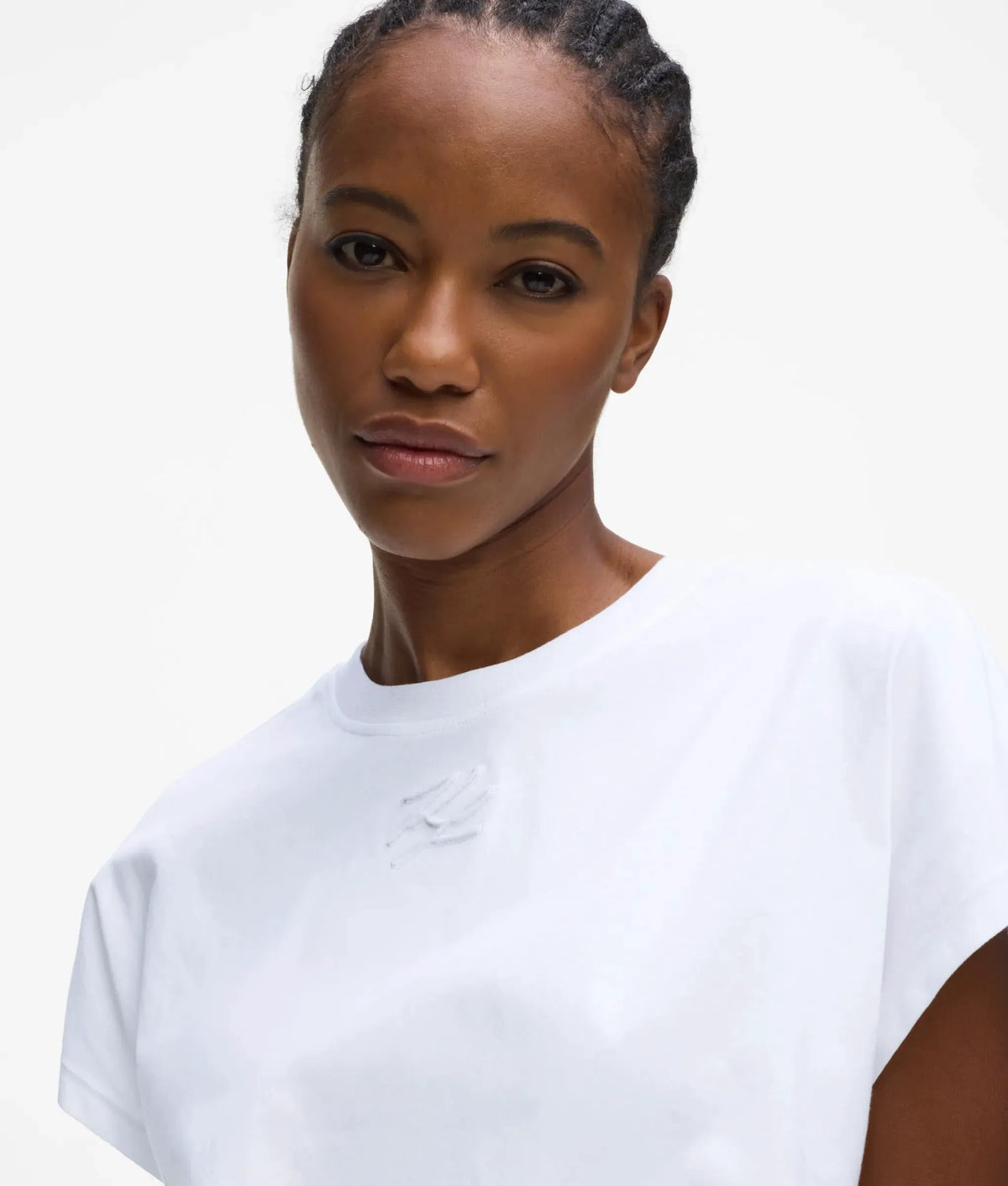 Autograph cap-sleeve T-shirt
