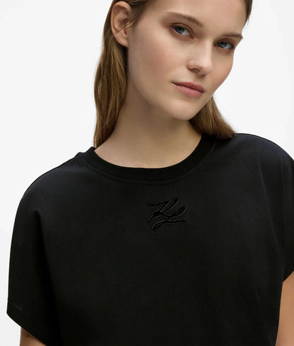 Autograph cap-sleeve T-shirt