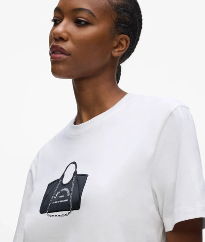Exclusive bag motif T-shirt