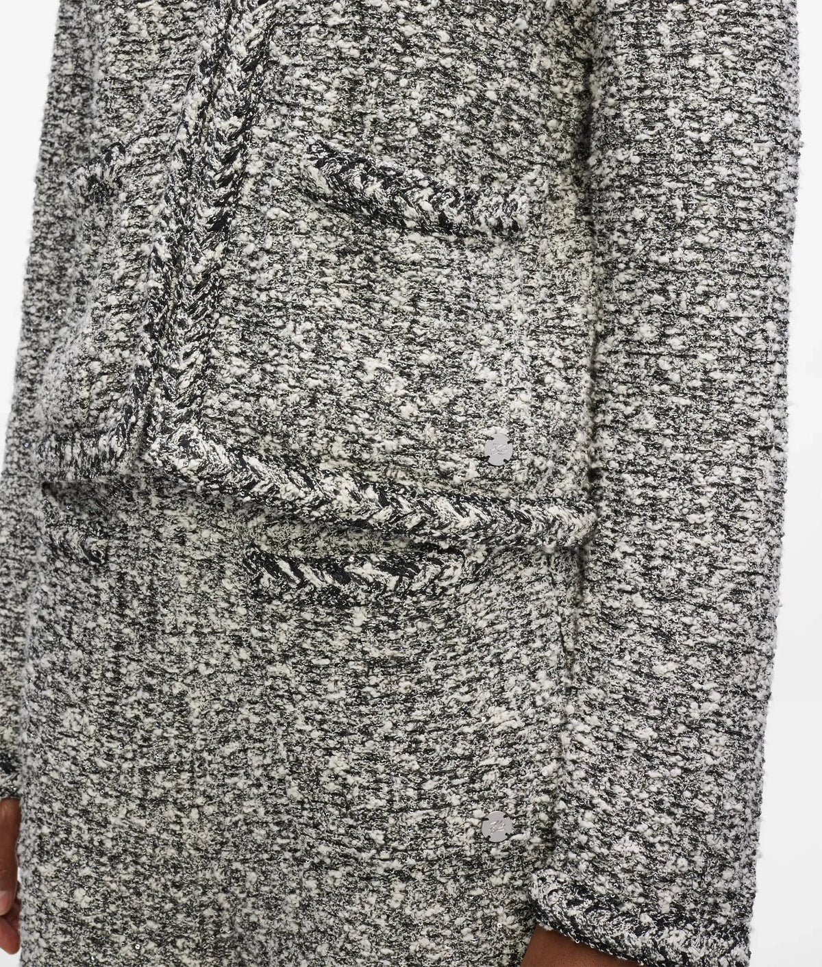Bouclé knit cardigan