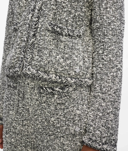 Bouclé knit cardigan