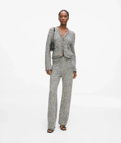 Bouclé knit cardigan