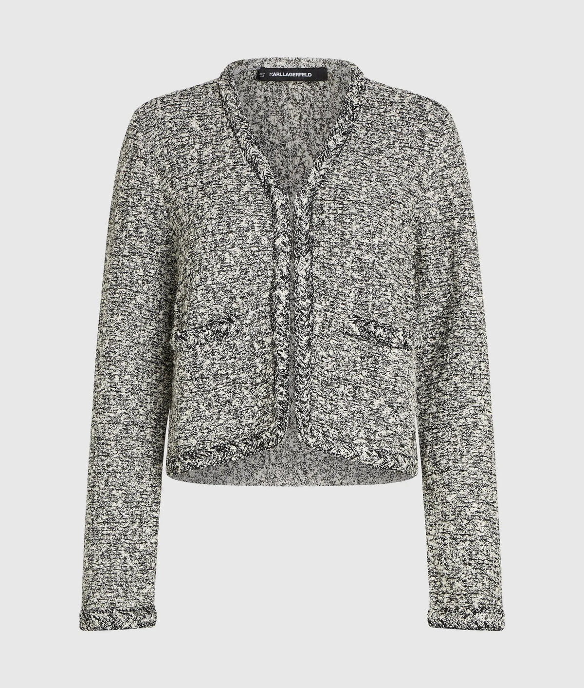Bouclé knit cardigan