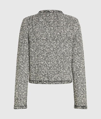 Bouclé knit cardigan
