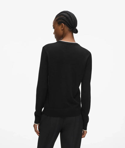 Merino wool crewneck sweater