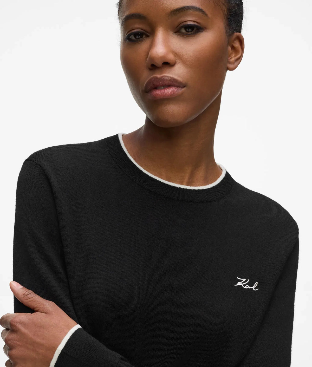 Merino wool crewneck sweater
