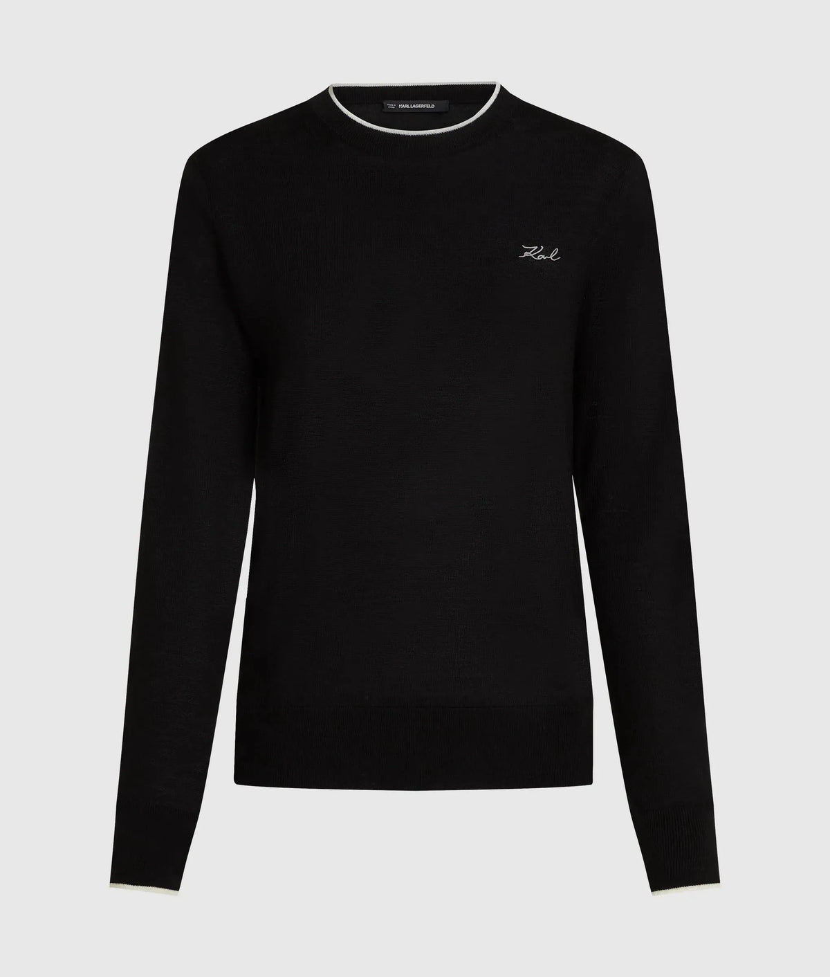 Merino wool crewneck sweater