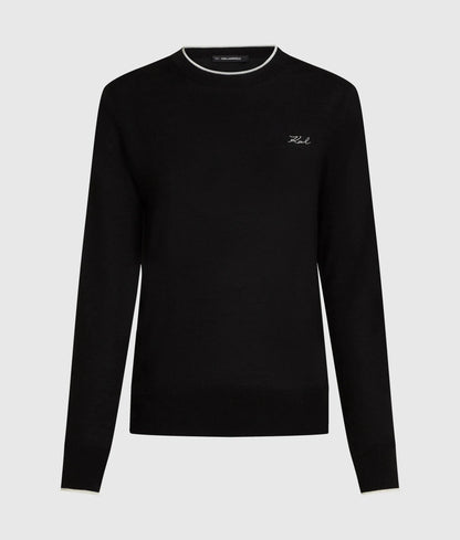 Merino wool crewneck sweater