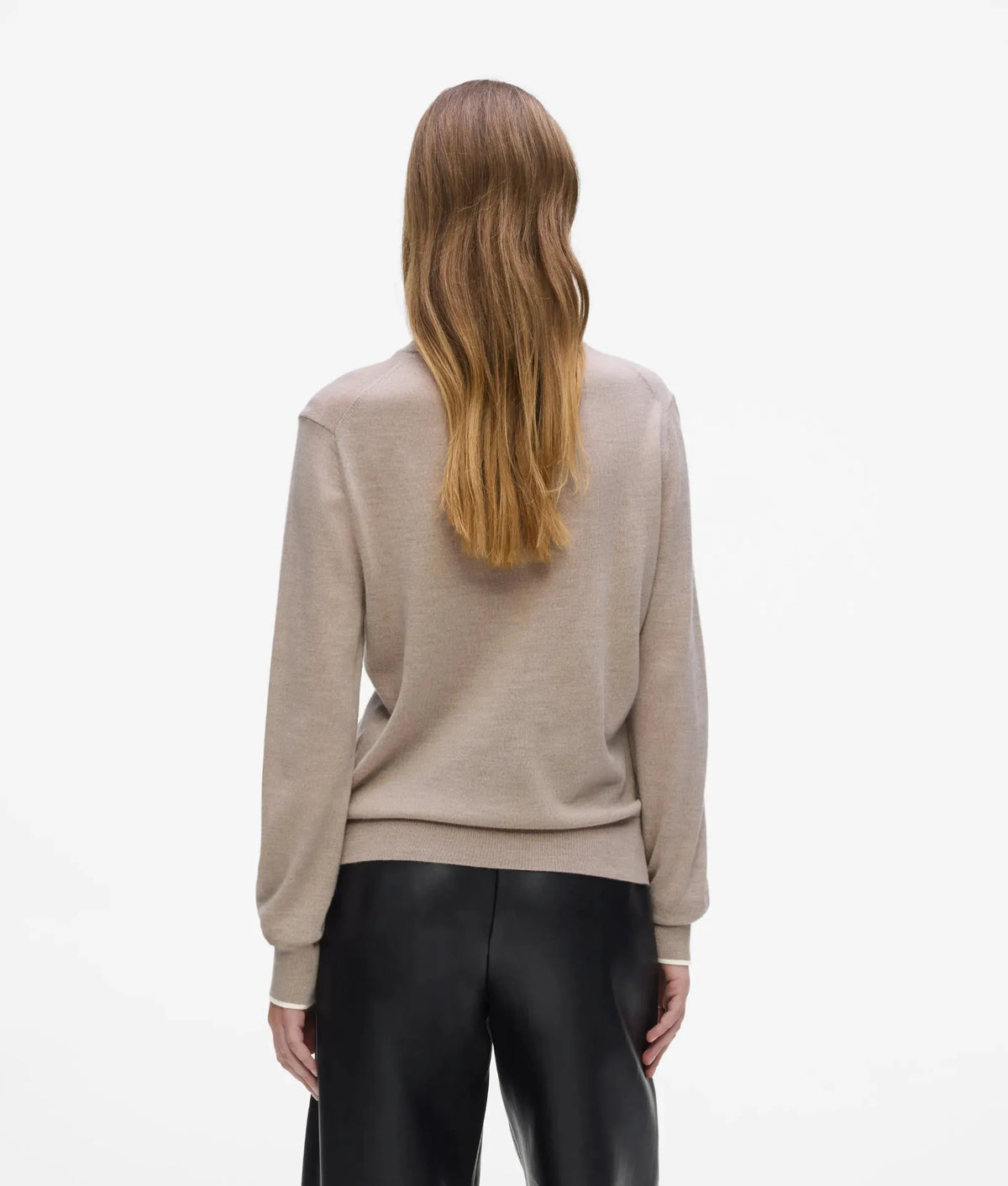 Merino wool crewneck sweater