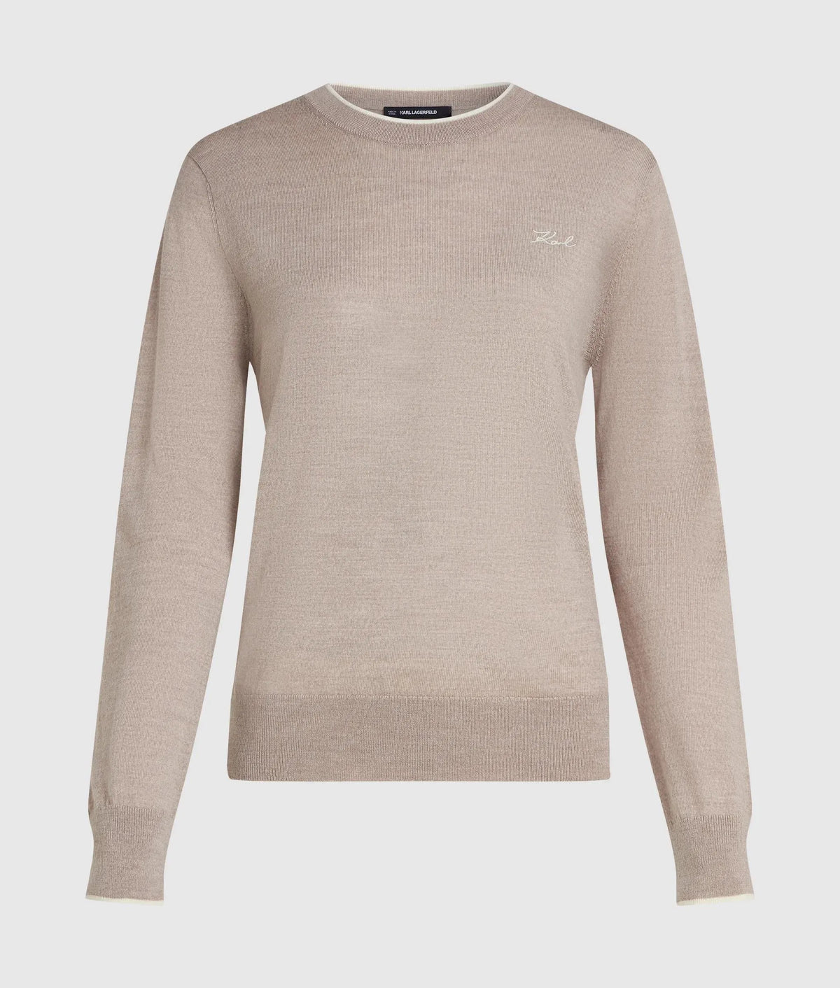 Merino wool crewneck sweater