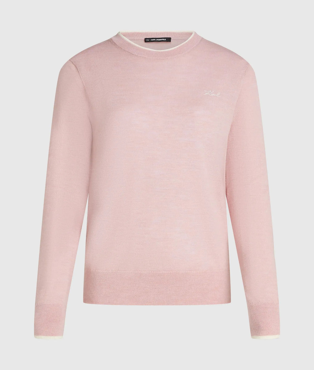Merino wool crewneck sweater